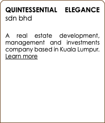 QUINTESSENTIAL ELEGANCE sdn bhd A real estate development, management and investments company based in Kuala Lumpur. Learn more